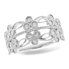 14KT Gold Ladies Diamond Wedding Ring