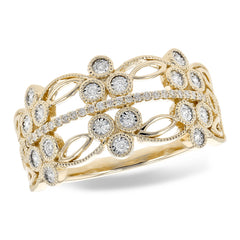 14KT Gold Ladies Diamond Wedding Ring