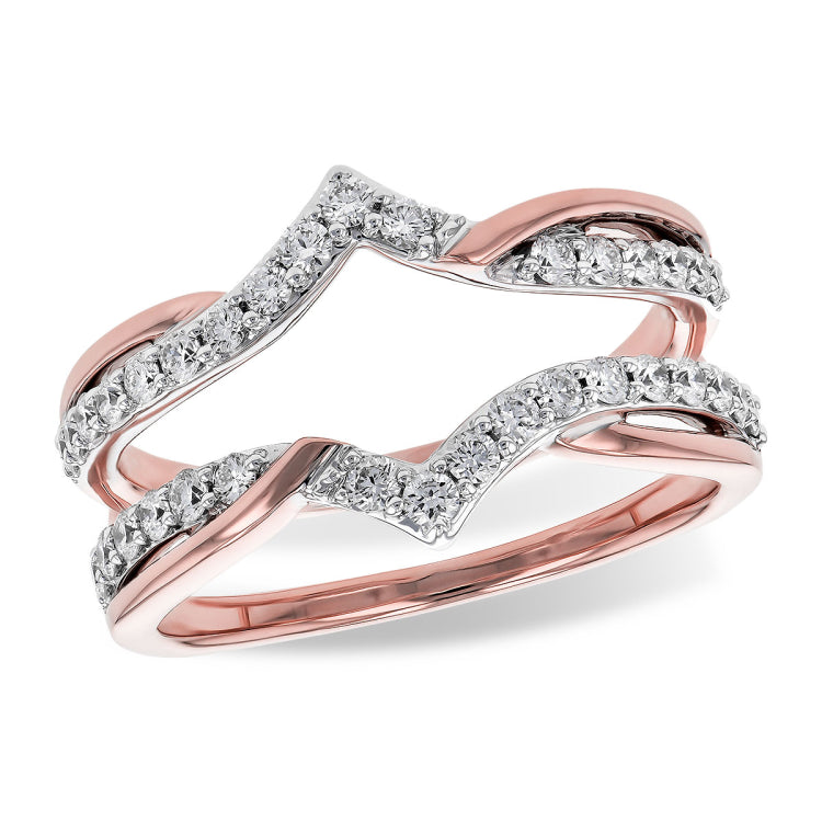 14KT Gold Ladies Diamond Wrap/Guard