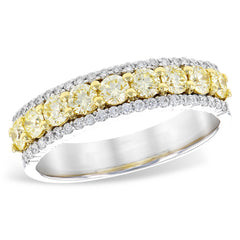 14KT Gold Ladies Yellow Diamond Wedding Ring