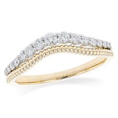 14KT Gold Ladies Diamond Wrap/Guard
