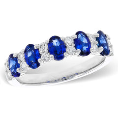 14KT Gold Ladies Sapphire Wedding Ring