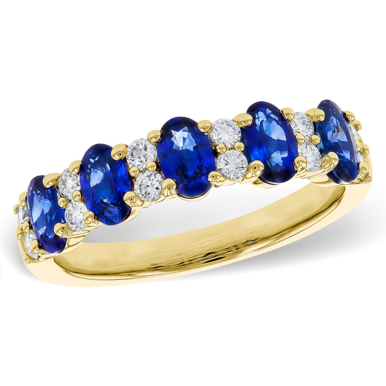 14KT Gold Ladies Sapphire Wedding Ring