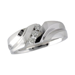 14KT Gold Mens Diamond Wedding Ring