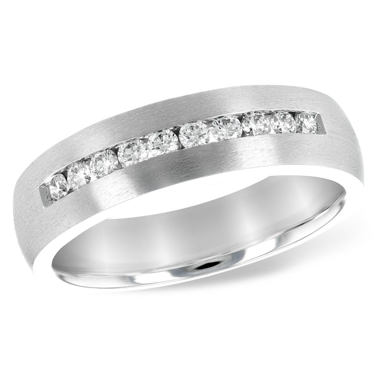 14KT Gold Mens Diamond Wedding Ring