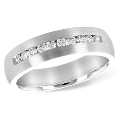 14KT Gold Mens Diamond Wedding Ring
