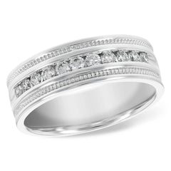 14KT Gold Mens Diamond Wedding Ring