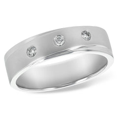 14KT Gold Mens Diamond Wedding Ring