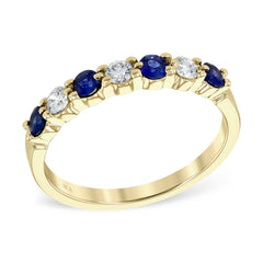 14KT Gold Ladies Sapphire Wedding Ring