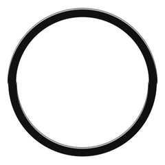 14K White Gold 1 mm Flat Band Size 8