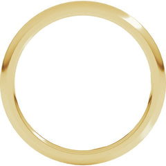 14K Yellow Gold 1.5 mm Comfort-Fit Half Round Band Size 5