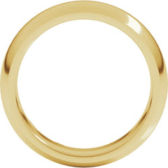 18K Yellow Gold 6 mm Comfort-Fit Half Round Band Size 7.5