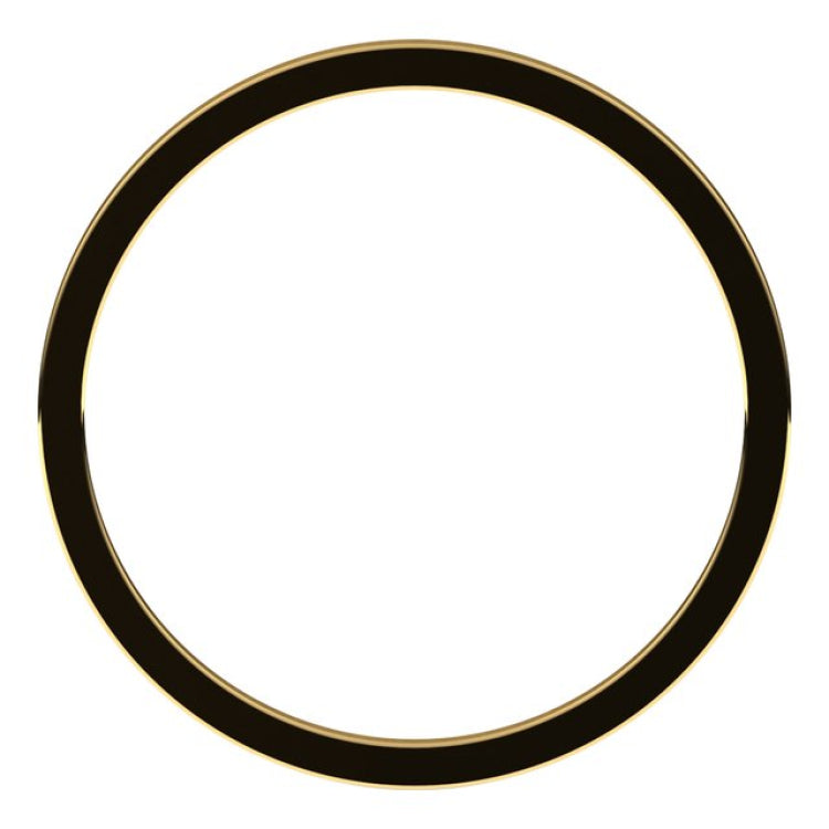 18K Yellow Gold 1 mm Flat Band Size 5
