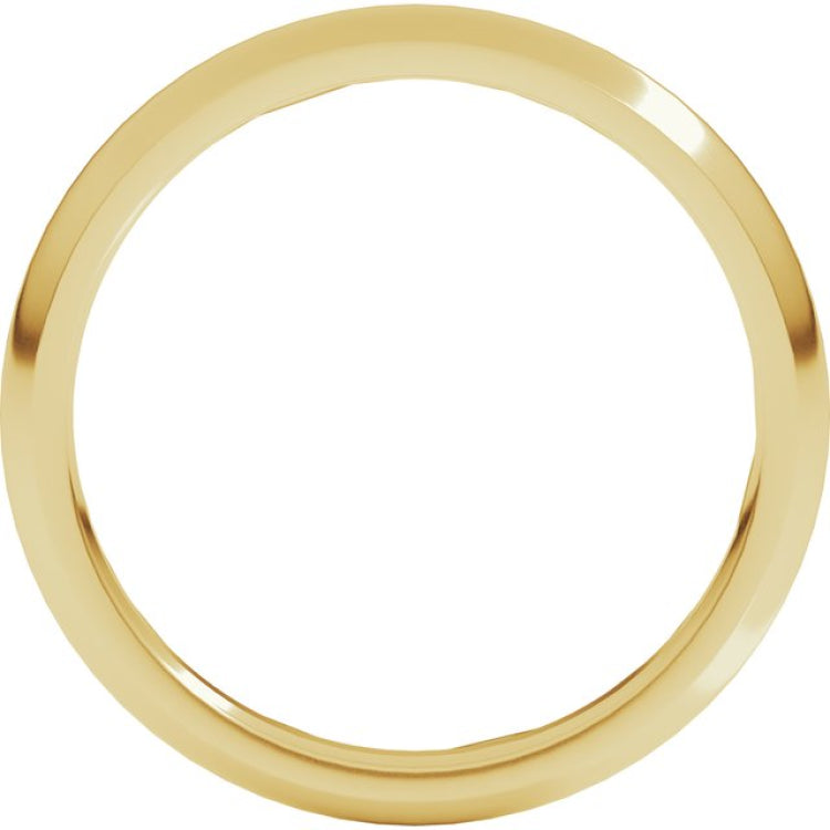 18K Yellow Gold 2.5 mm Comfort-Fit Half Round Band Size 4.5
