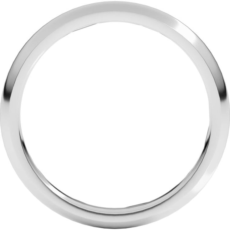 Sterling Silver 2.5 mm Comfort-Fit Half Round Band Size 8