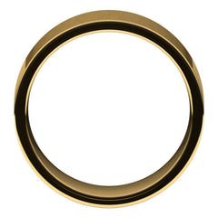 10K Yellow Gold 8 mm Lightweight Comfort-Fit Flat Band Size 10.5