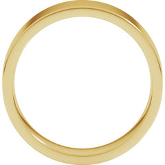 10K Yellow Gold 6 mm Lightweight Comfort-Fit Flat Band Size 11