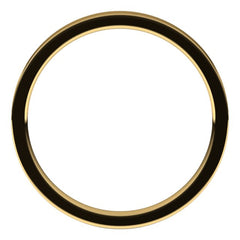 14K Yellow Gold 2 mm Lightweight Comfort-Fit Flat Band Size 8