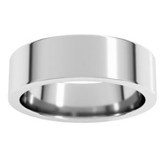 Platinum 6 mm Comfort-Fit Flat Band Size 10.5