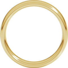 14K Yellow Gold 5 mm Comfort-Fit European-Style Band Size 10