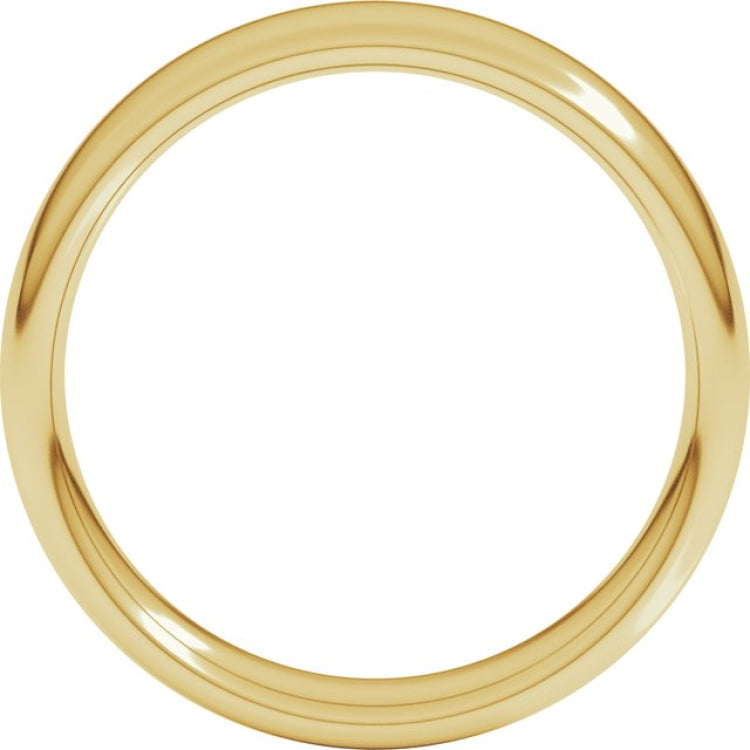 14K Yellow Gold 5 mm Comfort-Fit European-Style Band Size 11