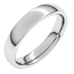 Platinum 4 mm Comfort-Fit European-Style Band Size 7.5