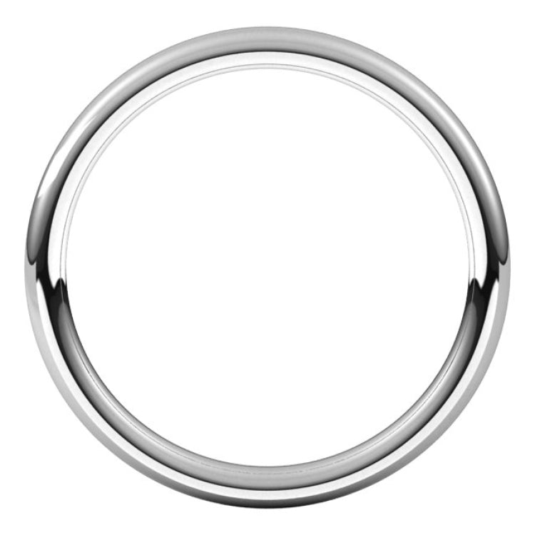 14K White Gold 2 mm Comfort-Fit European-Style Band Size 7