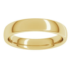 10K Yellow Gold 4 mm Comfort-Fit European-Style Band Size 8