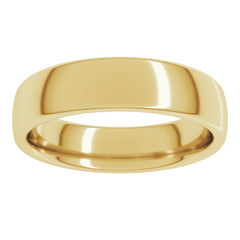 10K Yellow Gold 5 mm Comfort-Fit European-Style Band Size 8