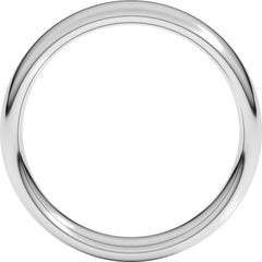 14K White Gold 5 mm Comfort-Fit European-Style Band Size 9