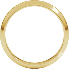 10K Yellow Gold 4 mm Half Round Band Size 10