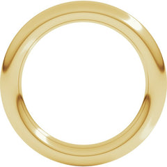 18K Yellow Gold 3 mm Comfort-Fit Full Round Band Size 11.5
