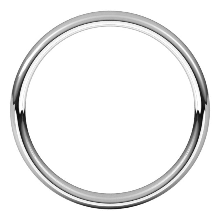 18K White Gold 3.5 mm Comfort-Fit European-Style Band Size 7