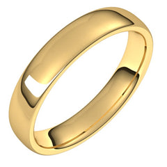 14K Yellow Gold 4.5 mm Comfort-Fit European-Style Band Size 8.5