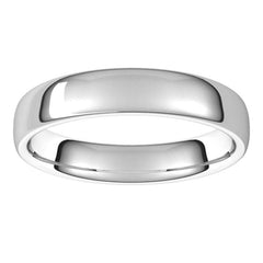 Platinum 4.5 mm Comfort-Fit European-Style Band Size 8.5