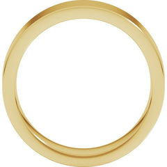 14K Yellow Gold 6 mm Comfort-Fit Flat Band Size 9