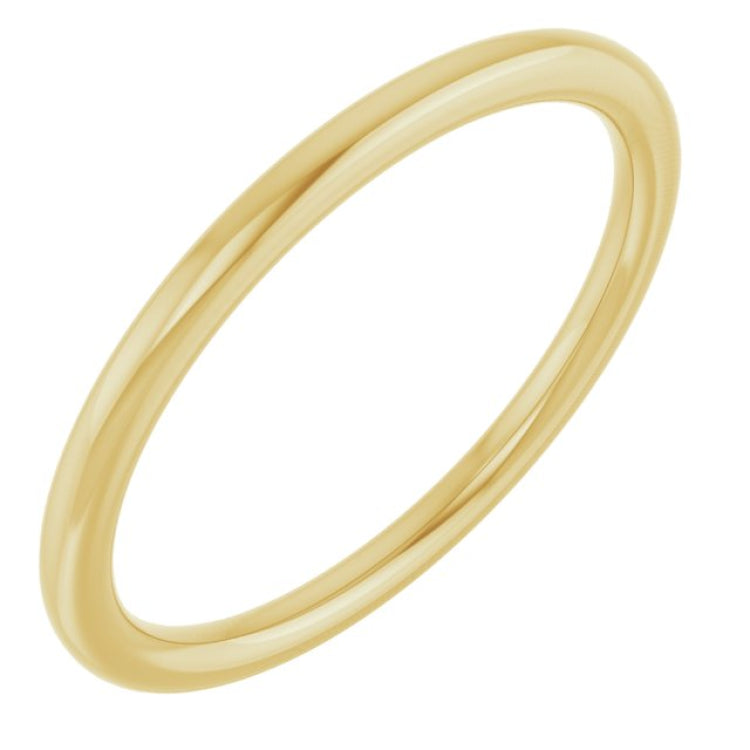 14K Yellow Gold 1.5 mm Comfort-Fit European-Style Band Size 7