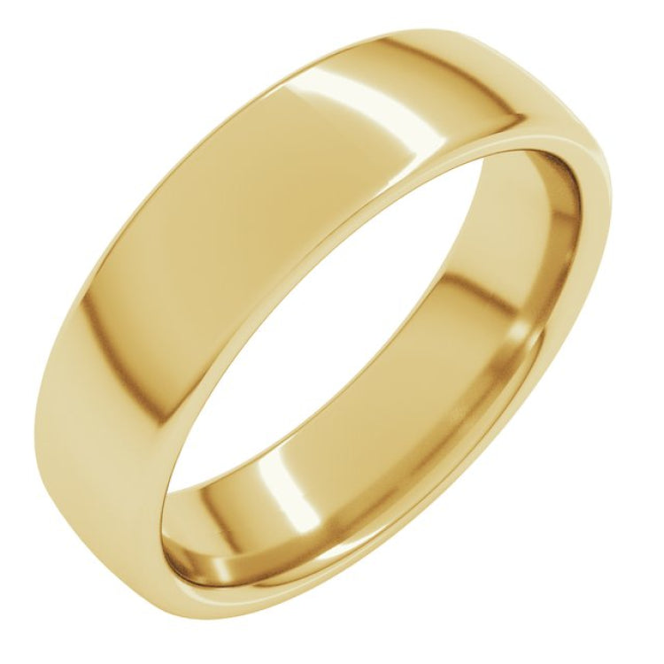 14K Yellow Gold 5.5 mm Comfort-Fit European-Style Band Size 11.5