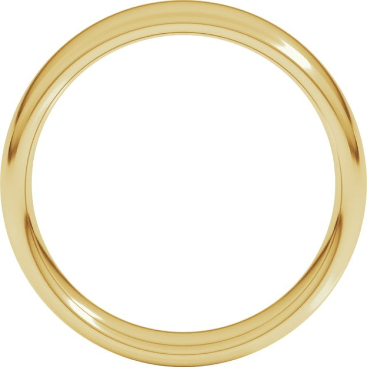 14K Yellow Gold 5.5 mm Comfort-Fit European-Style Band Size 9.5