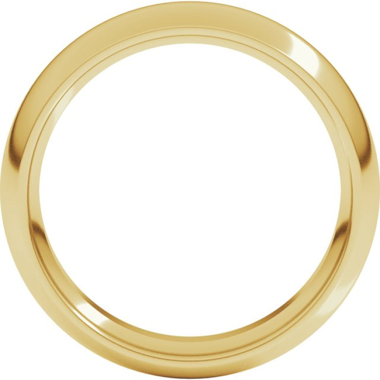 10K Yellow Gold 5.5 mm Comfort-Fit Half Round Band Size 8.5