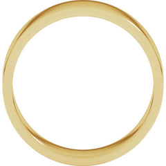 14K Yellow Gold 6 mm Flat Band Size 7.5