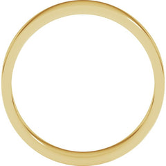 18K Yellow Gold 4 mm Flat Band Size 7