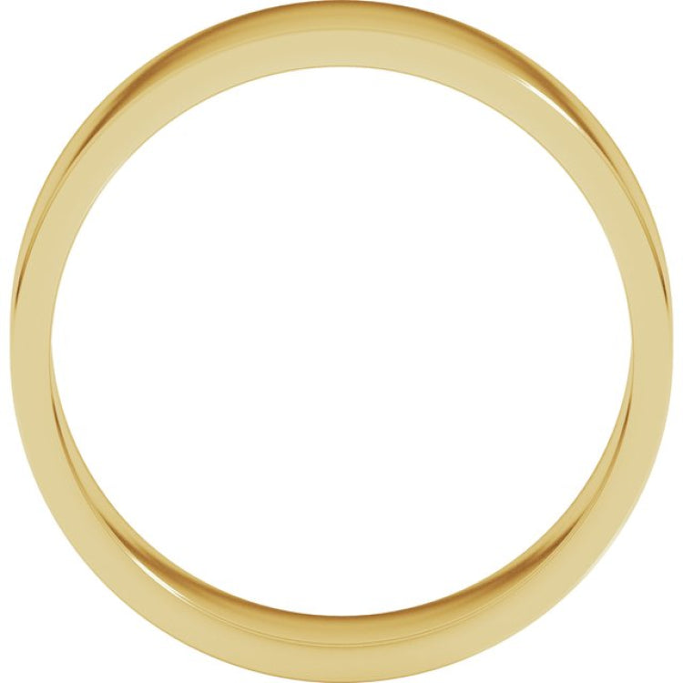 18K Yellow Gold 6 mm Flat Band Size 10.5