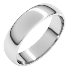 Palladium 5 mm Lightweight Half Round Band Size 11.5