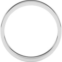10K White Gold 4 mm Flat Band Size 10