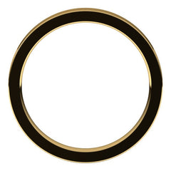 14K Yellow Gold 2.5 mm Comfort-Fit Flat Band Size 8.5