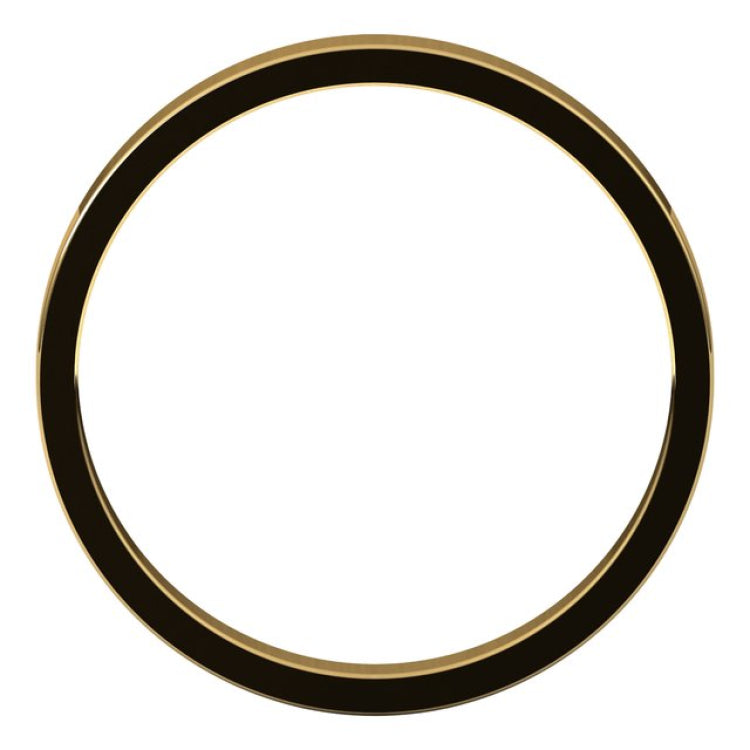 10K Yellow Gold 2.5 mm Flat Band Size 10