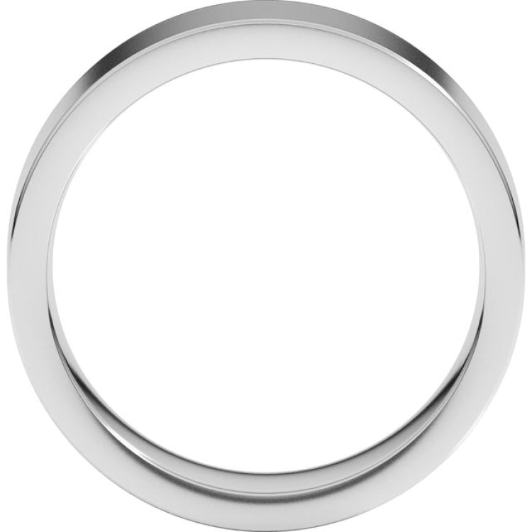 Sterling Silver 6 mm Comfort-Fit Flat Band Size 9