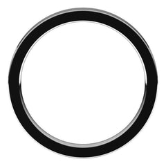 14K White Gold 2.5 mm Comfort-Fit Flat Band Size 4.5