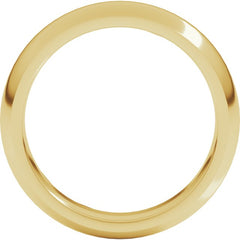 10K Yellow Gold 5 mm Comfort-Fit Half Round Band Size 12
